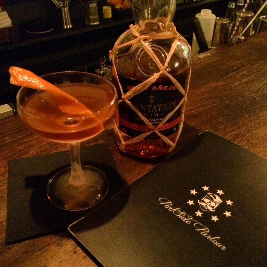 TheGinBoss's tweet photo. Mid #RumRamble @PlantationRums Guatemala Manhattan @PortSideParlour http://t.co/LR9vlkVqbm