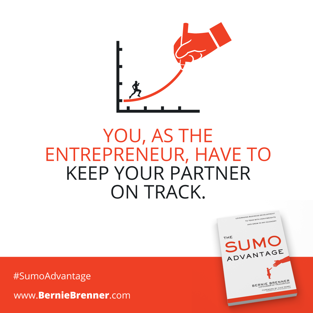 You have to keep your partner track. Learn how with the #SumoAdvantage. bit.ly/SumoAdvantage
