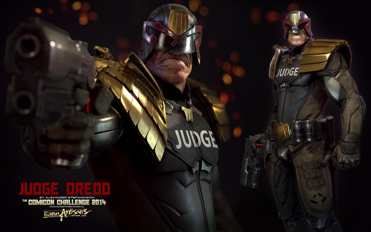 Ulkhror's tweet photo. The #ComiconChallenge 2014 winner is really impressive as well #judgeDredd #Zbrush #3dart http://t.co/W5MXAWDPkB http://t.co/bIxSthADf8