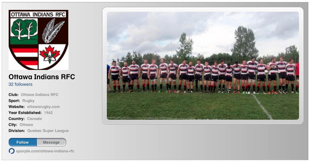 Interested playing Rugby in Canada? This club is recruiting sporple.com/ottawa-indians… Join sporple.com today!