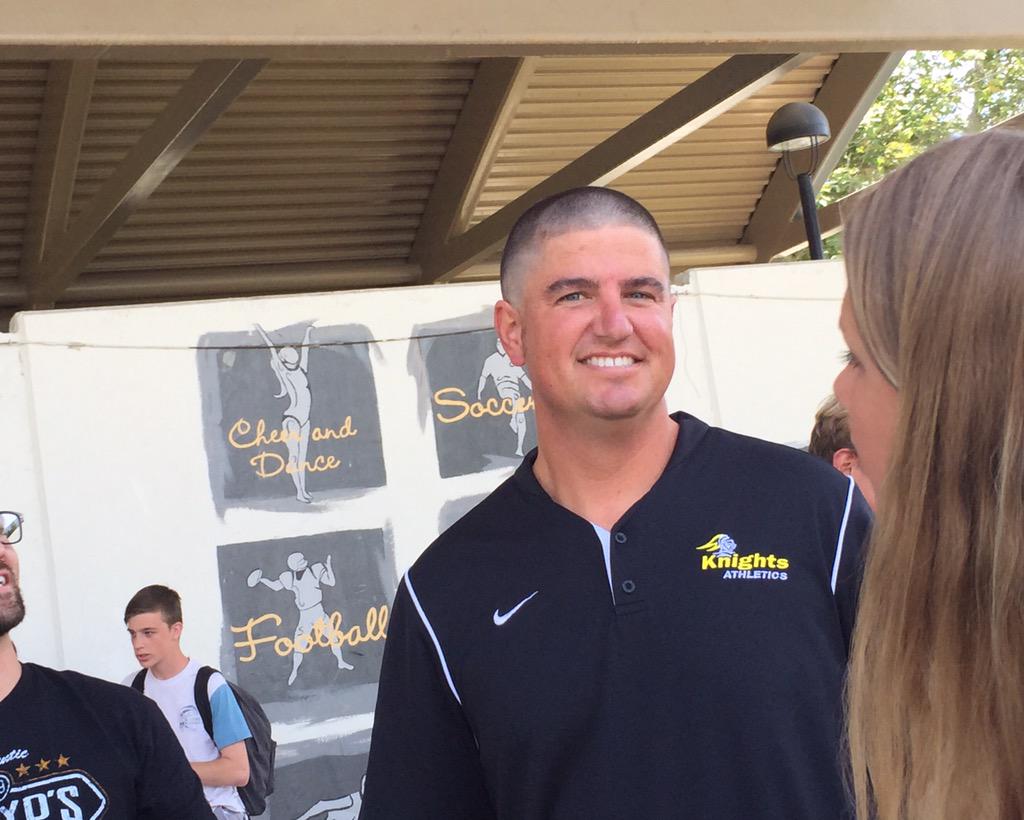 FoothillTV's tweet photo. Congrats to Mr. Waibel and Dr. Stephany for shaving their heads for pediatric cancer! http://t.co/2JnOrJFAsn