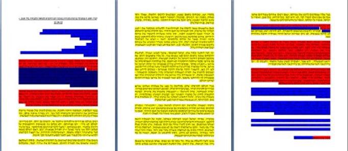 AnshelPfeffer's tweet photo. Netanyahu's Yad Vashem speech this evening.
Red = Holocaust
Yellow = Iran and ISIS
Blue = mixed
via @nirhasson http://t.co/f7kLhPWQE2