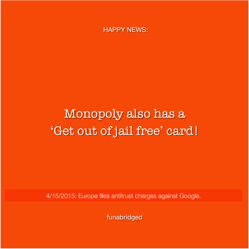 funabridged's tweet image. Monopoly also has a ‘Get out of jail free’ card! #Google #antitrust #googleantitrust