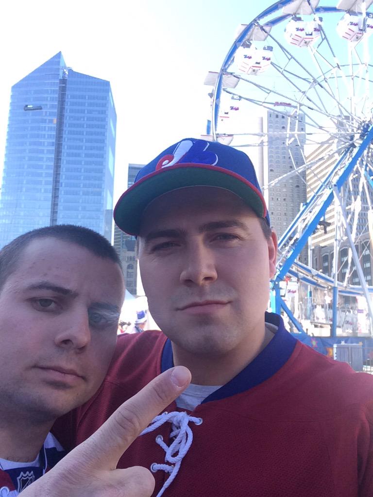 thouinfrederic's tweet photo. Kingston Montreal...finalement arrivé! #classic #Playoffs2015 #NHL #FanJam2015 @ben_harvey22 http://t.co/Iu6ktDN0hp