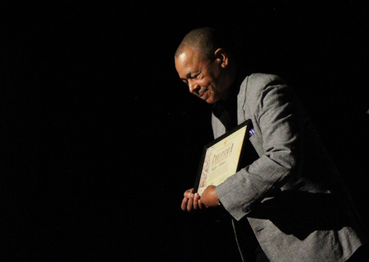 LASchools's tweet photo. Thanks Again to @RalphJohnsonEWF for showing us the heights that #Arts can take you! #LAUSDfreshstART http://t.co/Q0y5tVNYwr