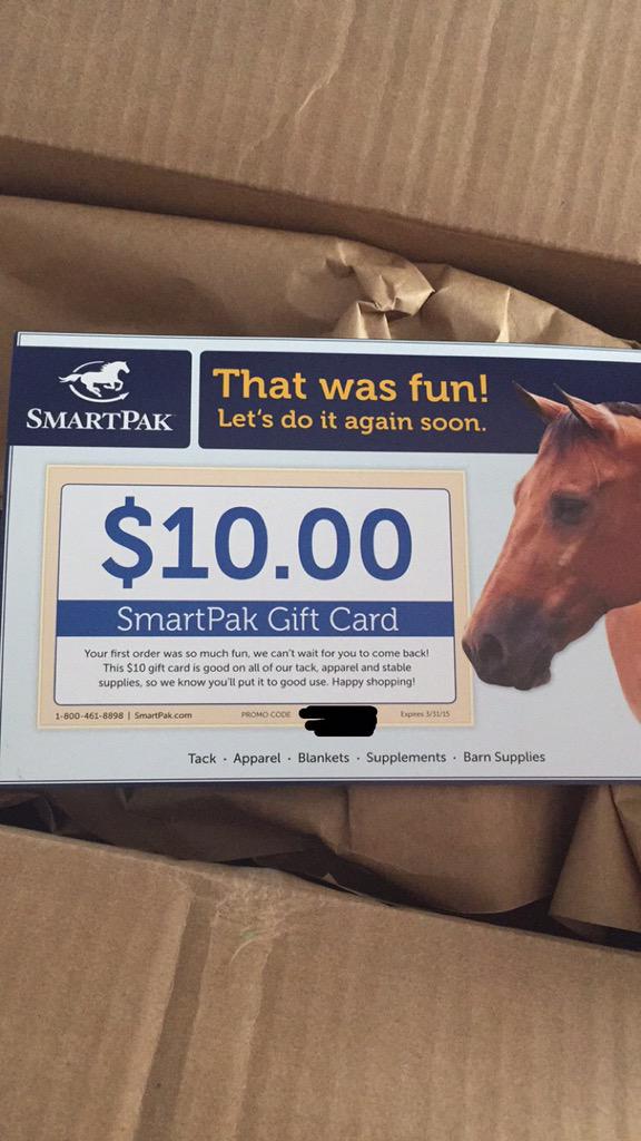 when you get your <a href="/SmartPak/">SmartEquine</a> package and they send you an expired gift card😅😊