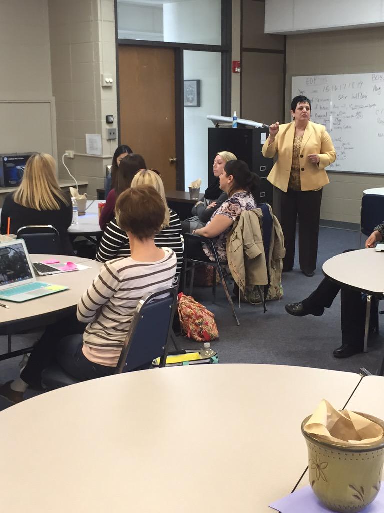 CManning0306's tweet photo. @SerenaHills_161 principal @sdemitrowicz  and @MrsKflynn focus on CHAMPs Classroom Management during FIU. #D161learns http://t.co/YjWb82gHc1