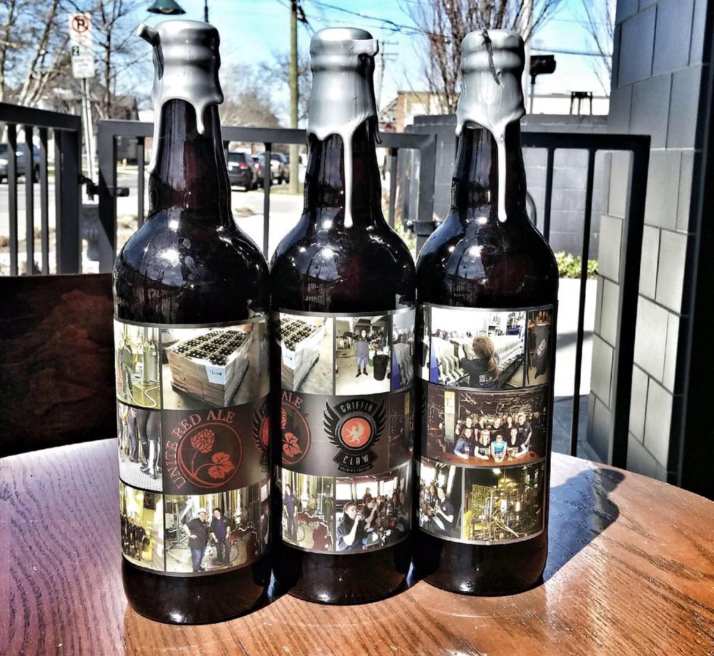 Griffinclaw's tweet photo. Unite Red Ale now avail on tap and 22oz bombers. #fermenta #IWCBD #griffinclaw #UniteRedAle #waxiscool #theharderway http://t.co/BJlKr3fTPq