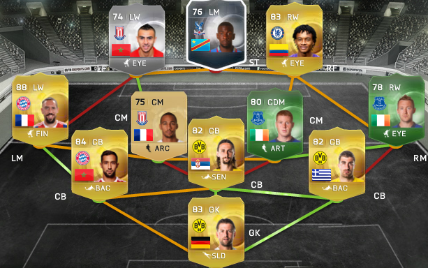 tom64lee's tweet photo. @FifaRalle Perhaps use what I'm rocking with instead? Ps. You can switch Cuad. and McGeady around and put Matic in http://t.co/UQXPjpMuO7