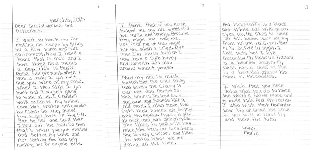 BuzzFeed's tweet photo. An 8-Year-Old Abuse Survivor Wrote A Beautiful Letter To Thank Social Workers http://t.co/xE2c47onzg http://t.co/OkqJfeGLzg