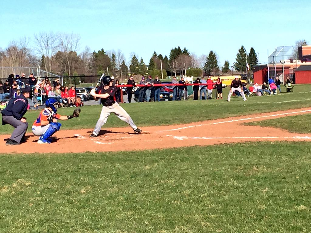 LeRoy_CSD's tweet photo. A beautiful day for the Varsity Baseball team's home opener! 
The Knights are hosting Livonia! 
#LetsGoKnights 
#⚾️ http://t.co/BfwsTZTchl