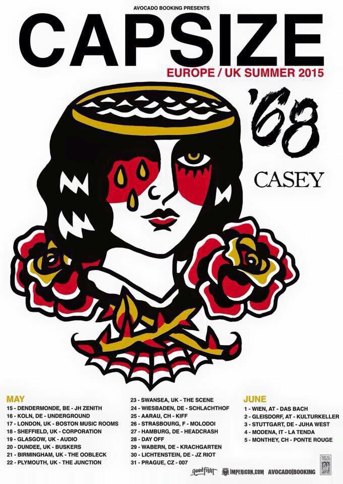We leave for tour with <a href="/caseytheband/">Casey</a> <a href="/theyare68/">'68</a> and <a href="/capsizeband/">Capsize</a> in one month exactly and we can't wait!