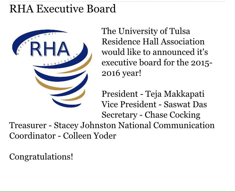 SAProRon's tweet photo. Congrats to the 2015-2016 @TulsaRHA E Board! http://t.co/9okn7zczwE