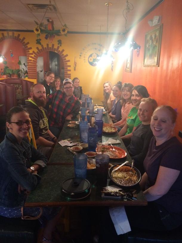 HVR9PD's tweet photo. End-of-year new &amp; 2nd year teacher celebration dinner! Thanks to all of you &amp; @JeanetteBakerPD for a great year! http://t.co/IMdgiiuwPD