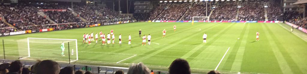 ImSamWood's tweet photo. Awesome night At the football 1-1 Fulham http://t.co/3vri80aQML