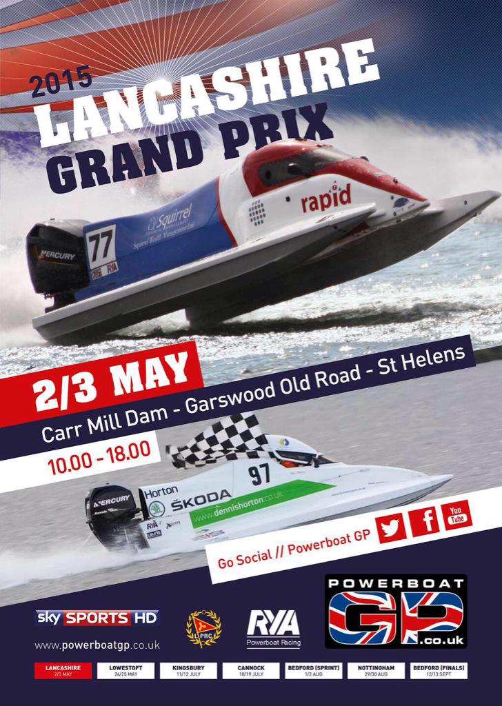 whatsonsthelens's tweet image. The @LPRC1 Grand Prix Powerboat Chanpionships races into #StHelens next month! @StHelensHour Don't miss it #sthelens