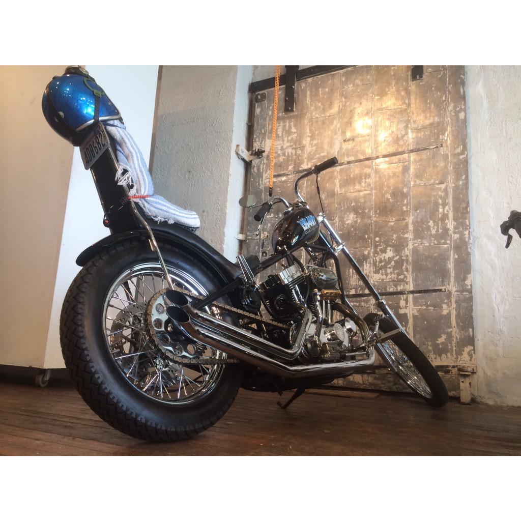 Bikes are rolling in for tonight's show. This one brought to you by <a href="/HorsesCutShop/">Horses Cut Shop</a>. #FTNW #chopper #seattle #pnw