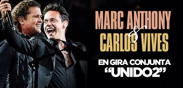 Marc Anthony &amp; Carlos Vives en gira conjunta "UNIDO2" 

goo.gl/vQ6Oec #MarcAnthony #CarlosVives