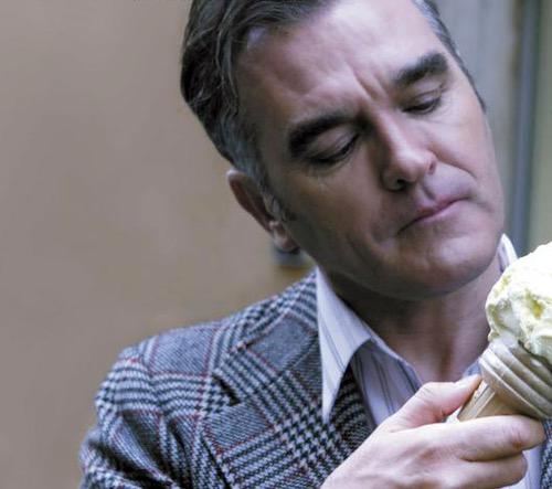 ppleating's tweet image. Morrissey and ice cream