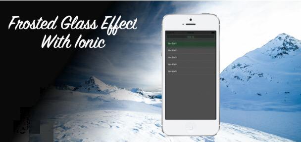 BadassWeb's tweet photo. Suh-weet! Adding Frosted Glass Effect to your Ionic Framework App. http://t.co/Pa8xzaH8FZ #ionic #webdesign #appdev http://t.co/PYq0B4WWZL