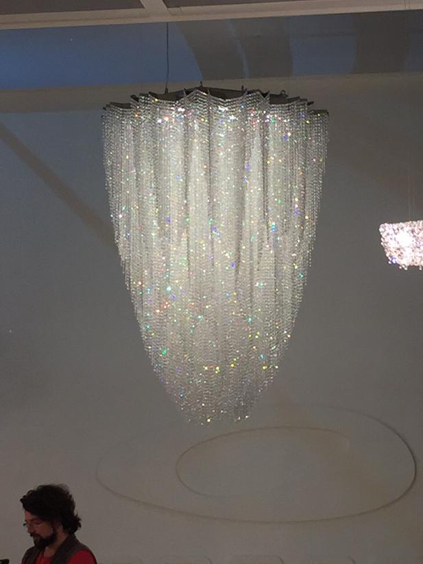 Dripping jewelry. #Swarovski #eklektikinteriors #bestlightingever #euroluce