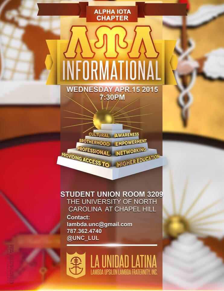 UNC_LUL's tweet image. Not your average hump day, come meet our #SPR15 Neos in less than an hour at our PUBLIC Informational in Union 3209!