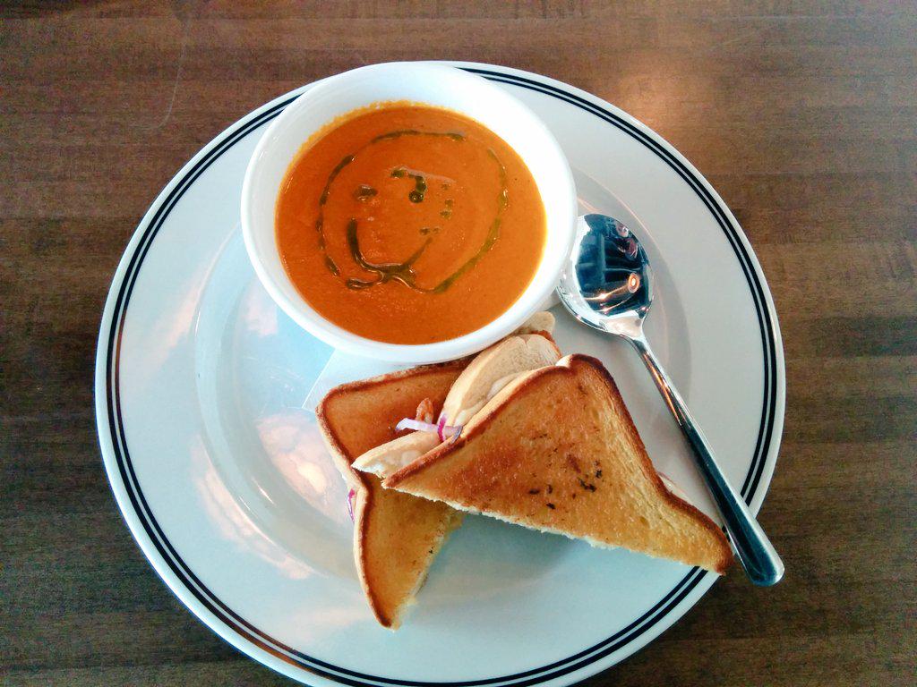 cmcalgary's tweet image. Popcorn pie!! Also, the best damn grilled cheese &amp;amp; tomato soup in town is at @TheBeltliner #yyc