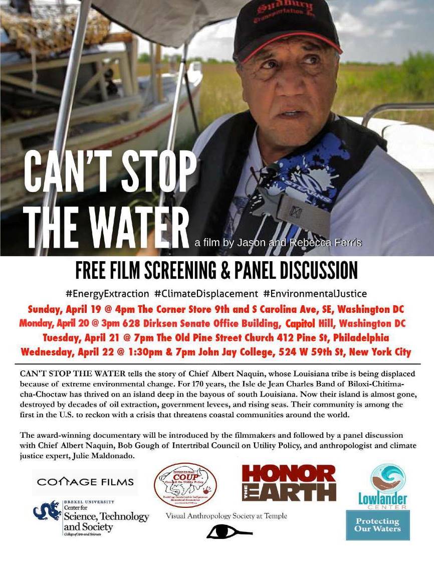 RiskDisasterTIG's tweet image. Upcoming showings of &quot;Can&apos;t Stop the Water.&quot; #EnergyExtraction #ClimateDisplacement #ClimateChange