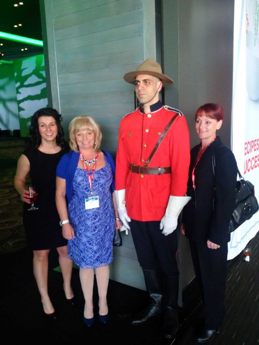 That would be Debbie gazing longingly at the other Mountie.