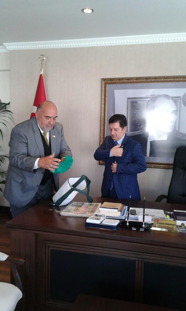 Bodrum Kaymakamımızı ziyaret ettik ve Yeşilay rozetini taktik.TBM egitimi başladı.