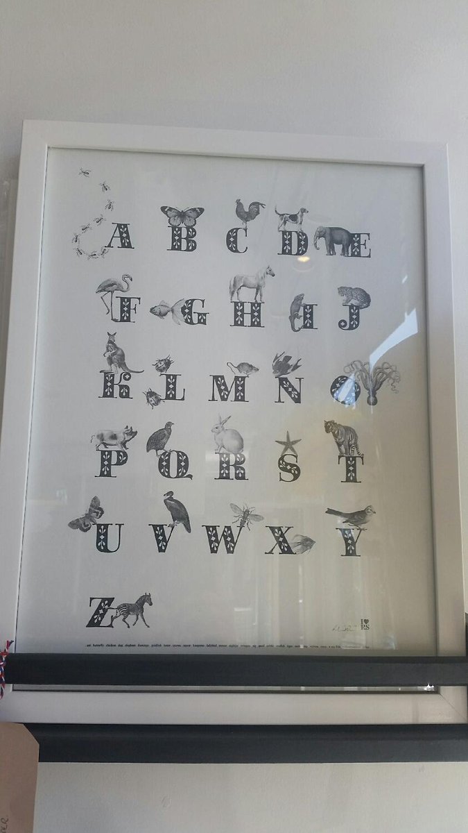 EnglishPretty's tweet image. The most elegant alphabet for your little ones room. Made in England by Ros Shears. A fab gift