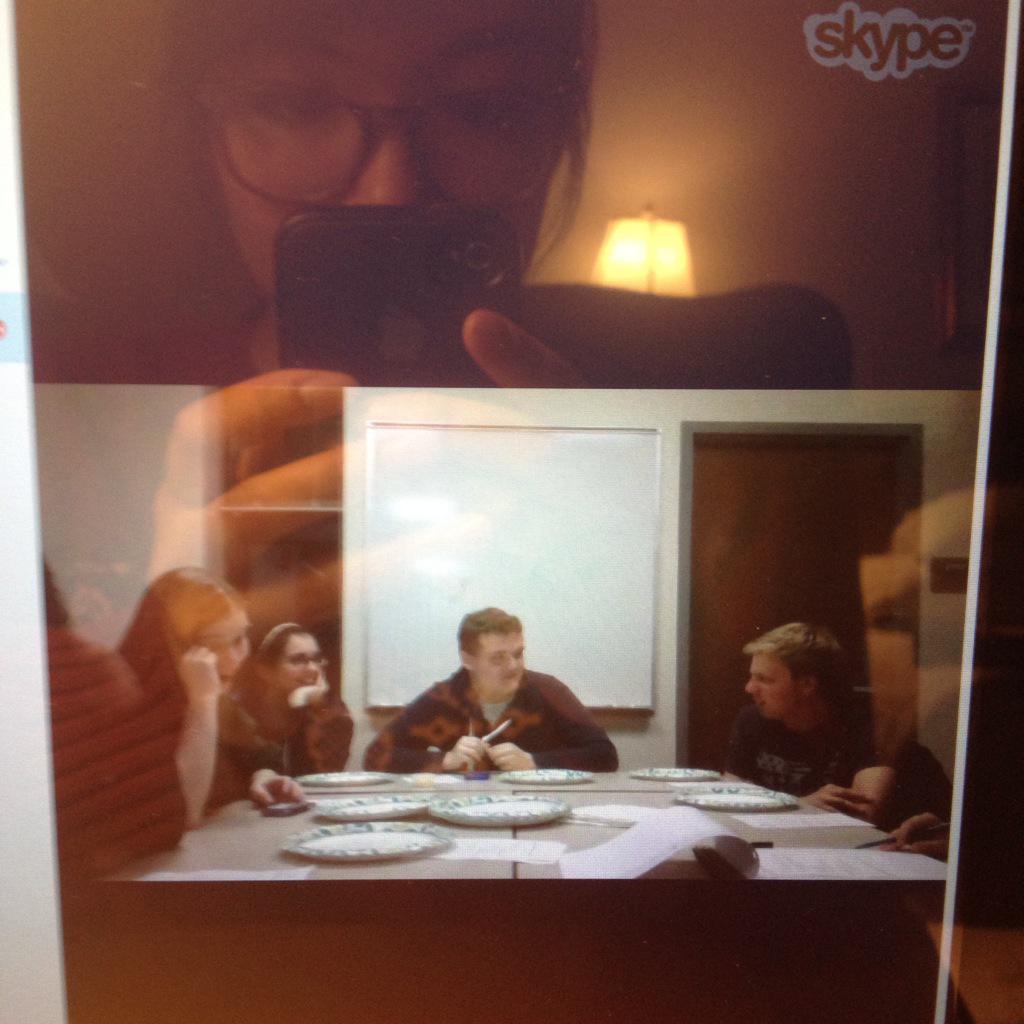 EnactusPITT's tweet photo. Skyping in with the team from St. Louis! http://t.co/qJoRB6ewLo