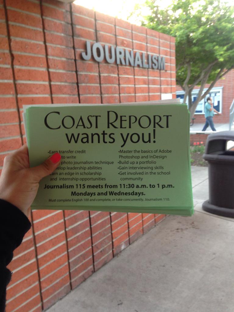 kyleeinboots's tweet photo. Talking to classes the next two weeks trying to recruit reporters for our team @CoastReport http://t.co/8k8Thl6Zjd