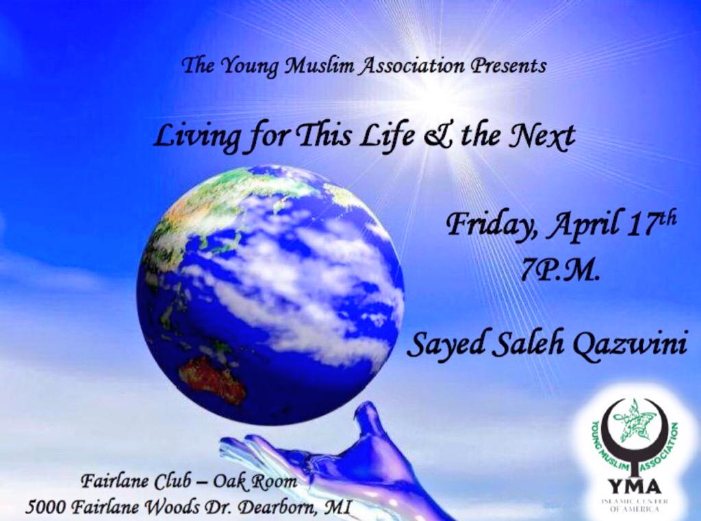 YMAonline's tweet photo. Learn how to prepare your life to succeed in this world and the next. This Friday at 7pm at the Fairlane Club! http://t.co/9XeuJXPAyb