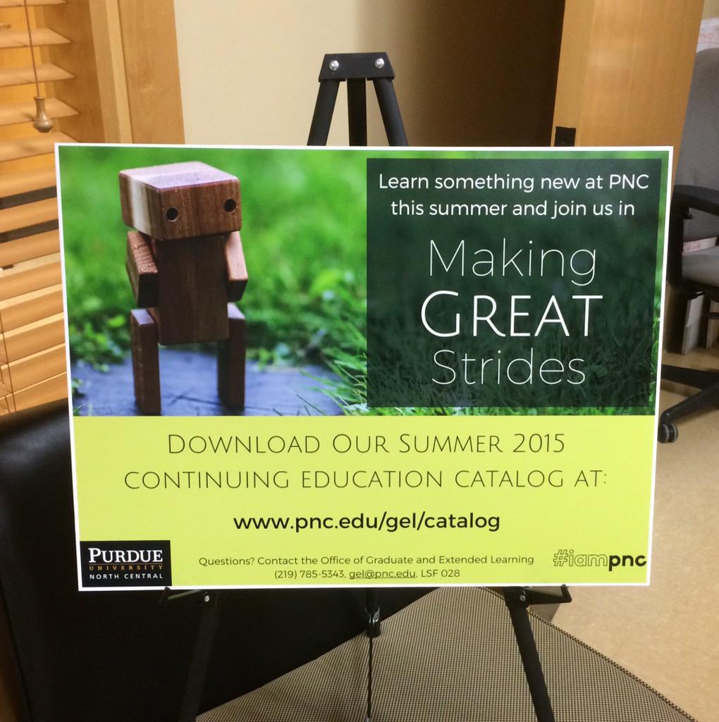 PNW_ContEd's tweet photo. @PURDUENC's summer 2015 continuing education catalog is now available at http://t.co/LNYq8oYPqQ #iamPNC #nwindiana http://t.co/QOdr52huUG