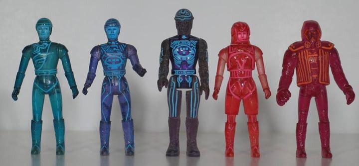 reactionfigure's tweet photo. Prototype hand painted Tomy #Tron action figures. http://t.co/PhskqpCWXS