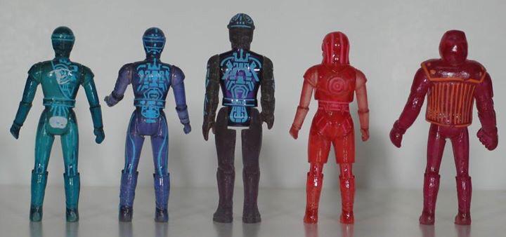 Prototype hand painted Tomy #Tron action figures.