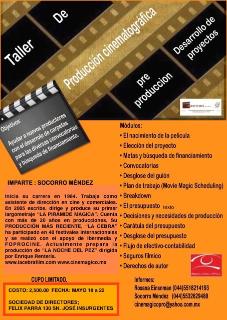 socorromendezd's tweet photo. @WiftMex te invita al taller de desarrollo de proyectos y  carpetas para las convocatorias. Cine low budget http://t.co/GNMdhjEX9b