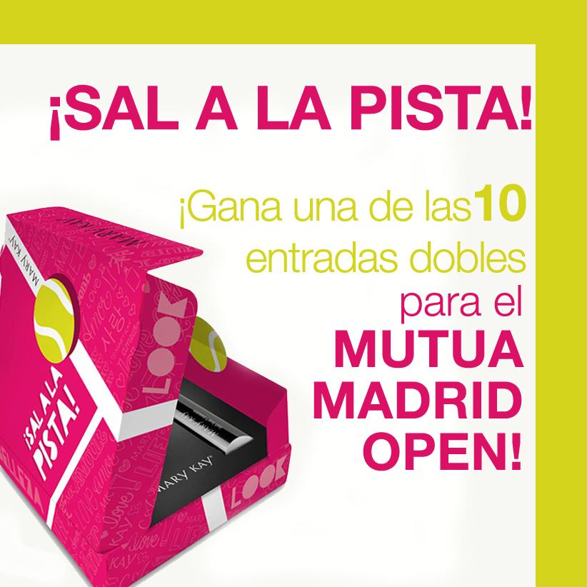 marykayespana's tweet photo. ¡Sube una foto con tu caja “¡Sal a la Pista!” con el hashtag #marykaytenis Podrás ganar entradas al @MutuaMadridOpen http://t.co/dOTWWRstxs