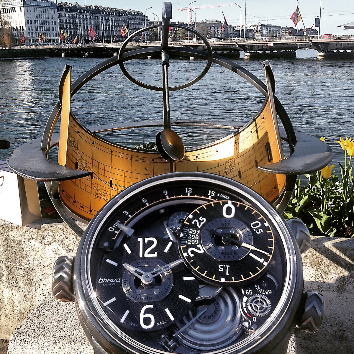 BrevaWatch's tweet image. Equation of time with a Breva Génie 02 Mechanical Altimeter #solartime  #geneva #switzerland #bestoftheday