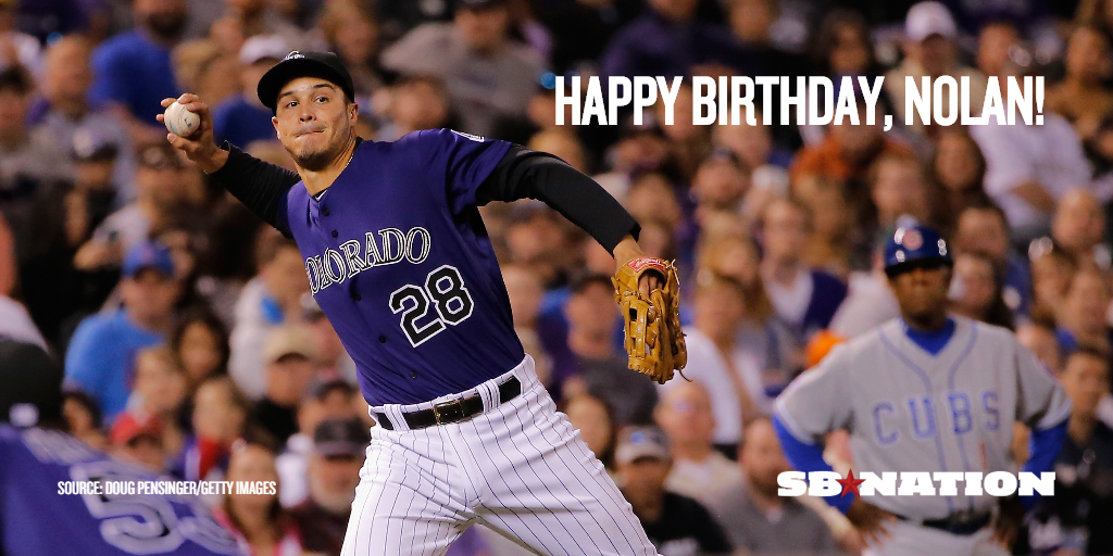 Happy 24th birthday to 3B Nolan Arenado!  The highlight reel has just begun.  