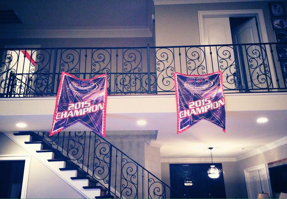 ShannonEWesley's tweet photo. How We like to decorate @theusfinals #BannerSwag #LASpirit TeamMystic #TeamLace
#ChampionChallenge #Rings😍💍 http://t.co/aVV7SXRMSV