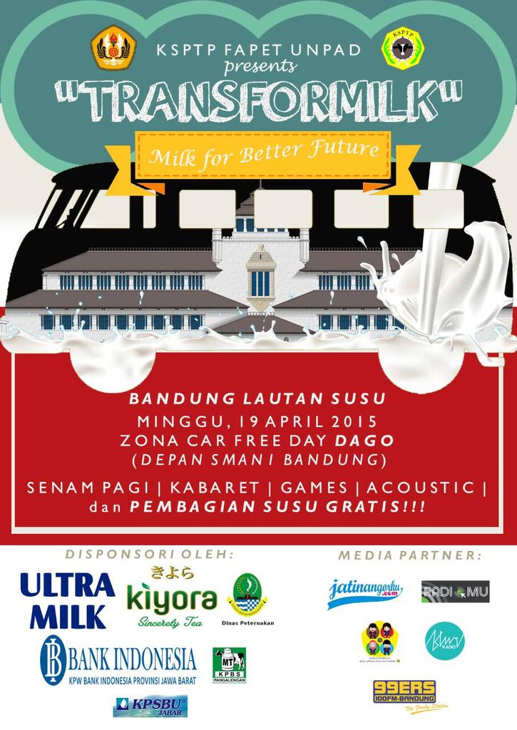 Yuk! agendakan hari minggu tgl 19 April 2015, datang ke CFD dago dapet susu GRATIS!! Dari #transformilk