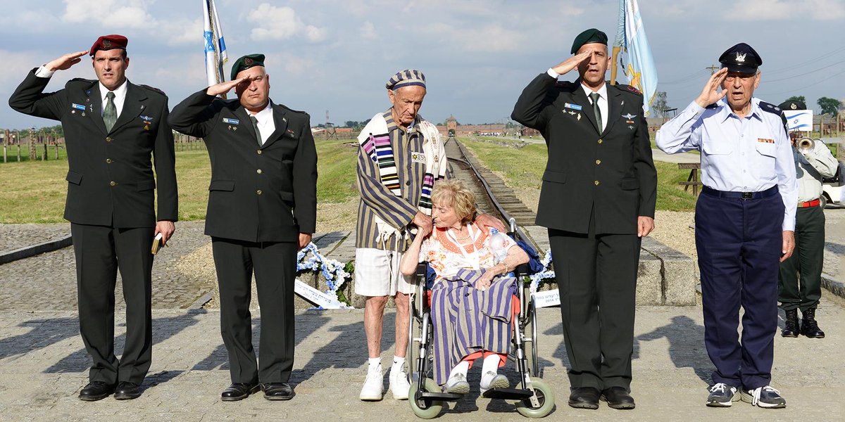 IDF's tweet image. #Together, we stand as one &amp;amp; pay our respects to the six million who perished in the #Holocaust.