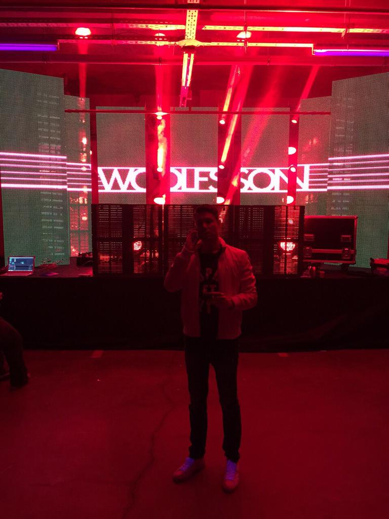 WolfsonMusic's tweet photo. From last night in the @wyndhamankara garage🌃 The stage is almost ready for the saturday, we've got two more days ✌️😊 http://t.co/CYLkRltidy