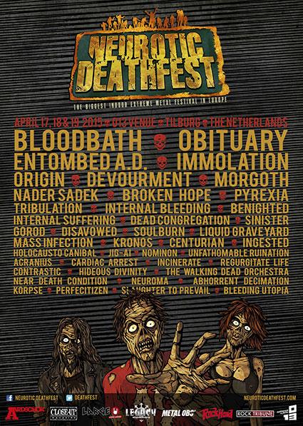 TOMORROW starts <a href="/deathfest/">Neurotic Deathfest</a> at <a href="/013/">013 Poppodium</a>! PitKings will make a review of this great festival! Check neuroticdeathfest.com