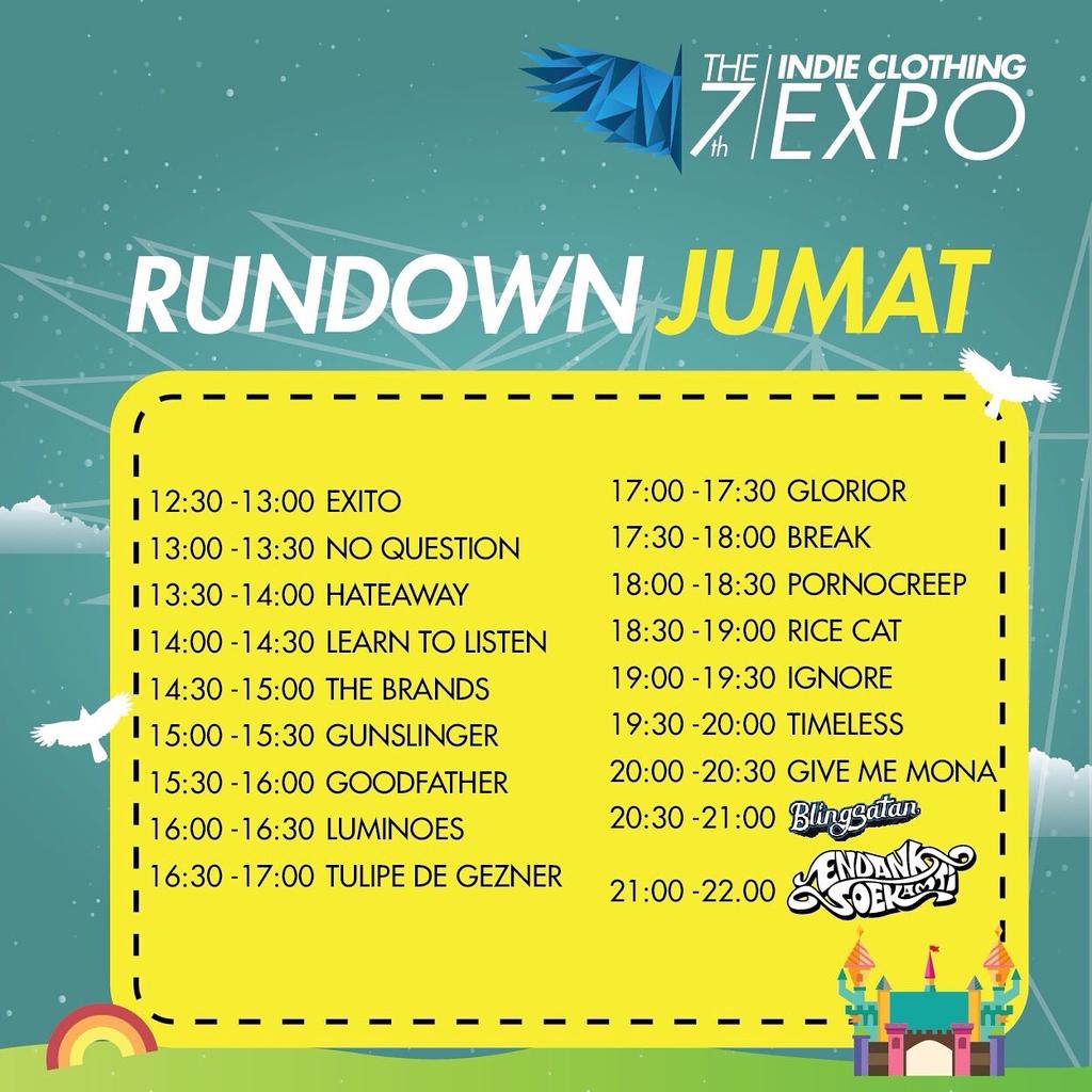 Jangan lupa besok kami on stage 17:00-30 merapat <a href="/indiclothingxpo/">Indie Clothing Expo</a> !!! pastinya dengan band band keren lainya \m/