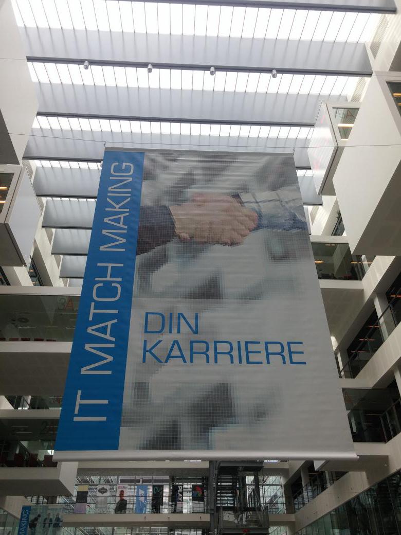 ITMatchMaking's tweet photo. Så er vi klar til #itmatchmaking @ITUkbh i dag mellem 10 og 14. Kom og få en snak med din fremtidige arbejdsgiver! http://t.co/9agggXQrWu