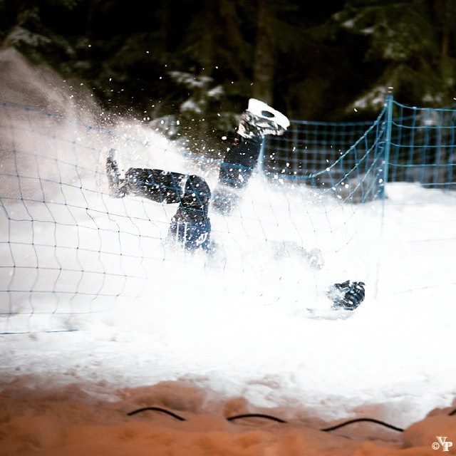 pic of the week! when #icecrossdownhill goes wrong! #CrashedIce #Finland #RidersCup #gohardorgohome