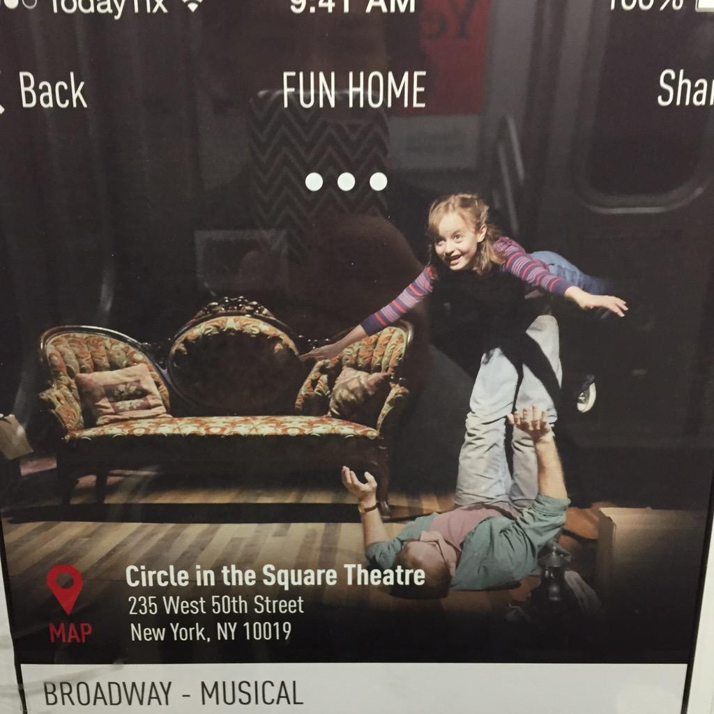 lizzardwallace's tweet image. #funhomemusical ad is universe reminder (like uglycry face swell fr lstnite) of genius #alisonbechdel @EWJessicaShaw